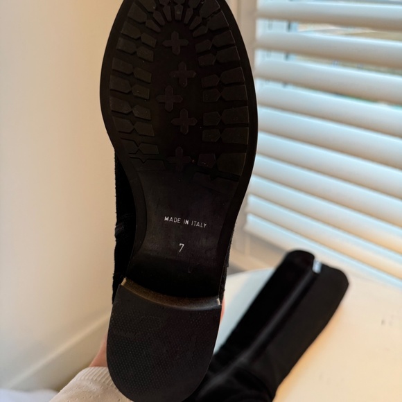 Aquatalia Tall Lined Weatherproof Black Boots - Picture 6 of 10